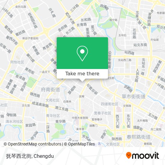抚琴西北街 map