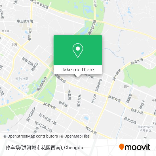 停车场(洪河城市花园西南) map