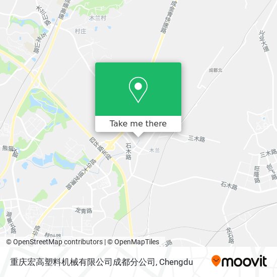 重庆宏高塑料机械有限公司成都分公司 map