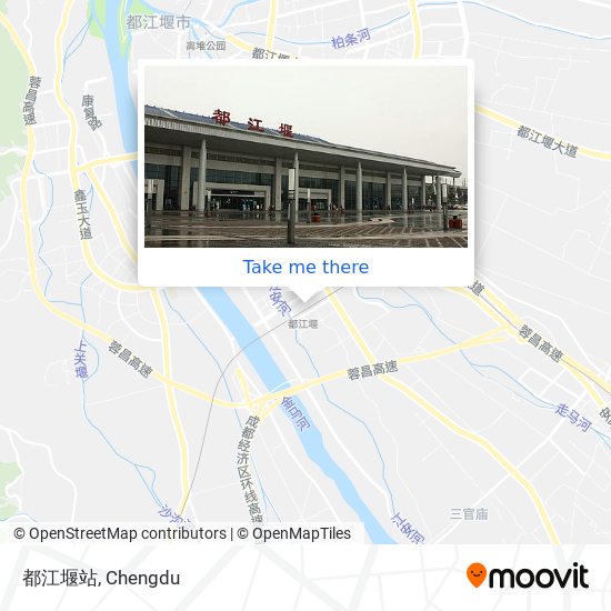 都江堰站 map