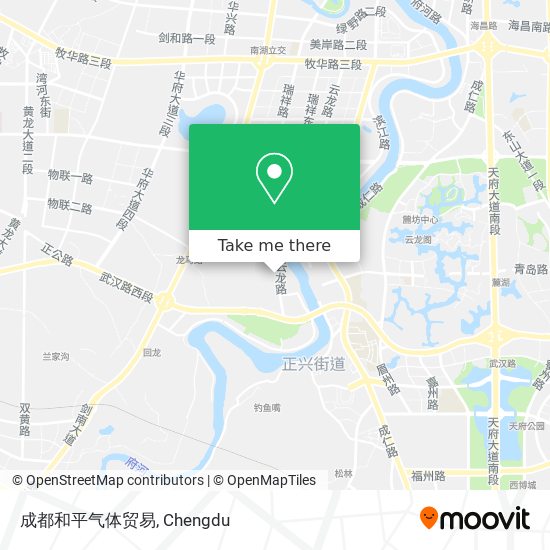 成都和平气体贸易 map