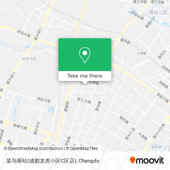 菜鸟驿站(成都龙虎小区C区店) map