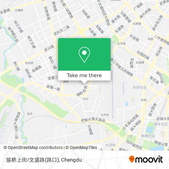 簇桥上街/文盛路(路口) map