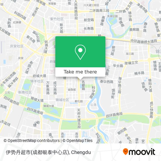 伊势丹超市(成都银泰中心店) map