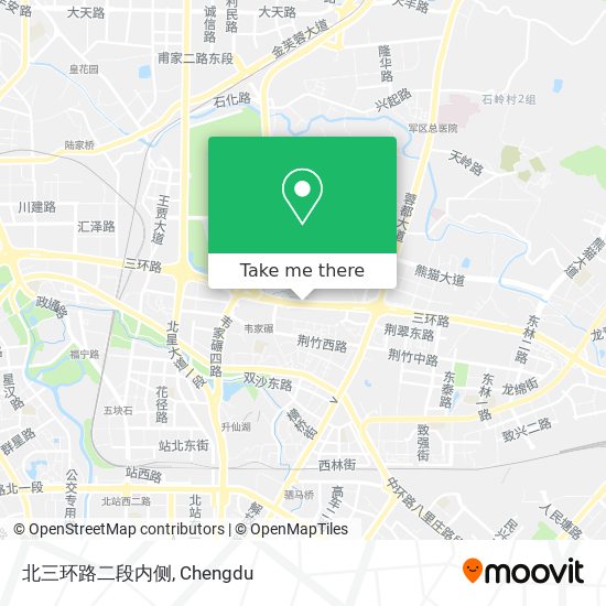 北三环路二段内侧 map
