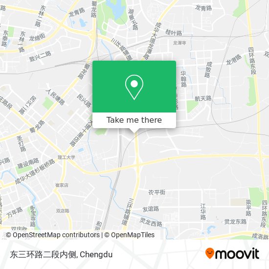 东三环路二段内侧 map