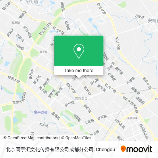 北京同宇汇文化传播有限公司成都分公司 map