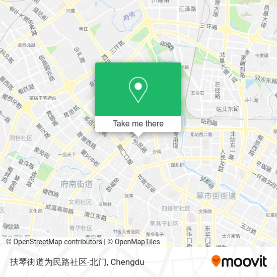 扶琴街道为民路社区-北门 map