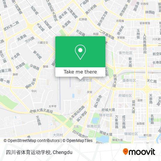 四川省体育运动学校 map