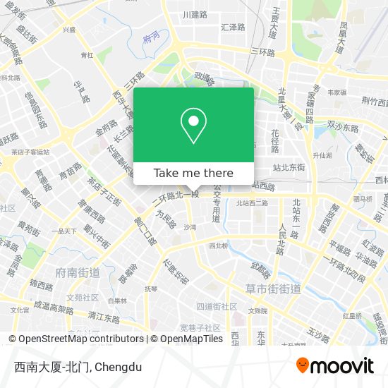 西南大厦-北门 map