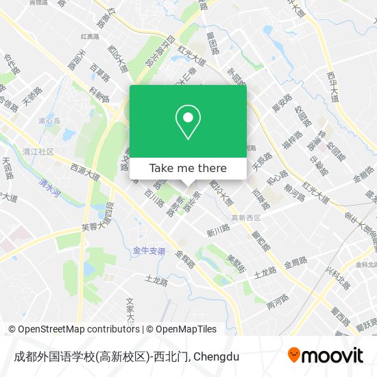 成都外国语学校(高新校区)-西北门 map