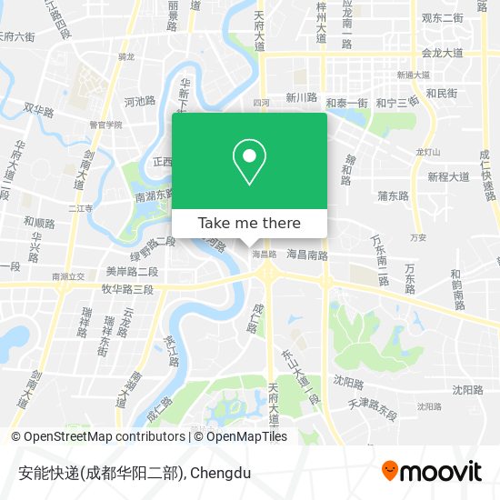 安能快递(成都华阳二部) map