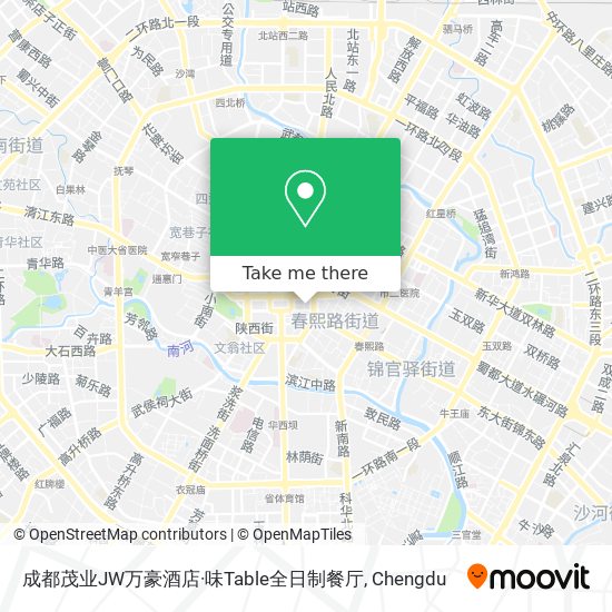 成都茂业JW万豪酒店·味Table全日制餐厅 map