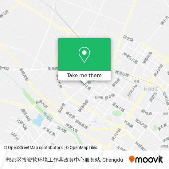 郫都区投资软环境工作县政务中心服务站 map
