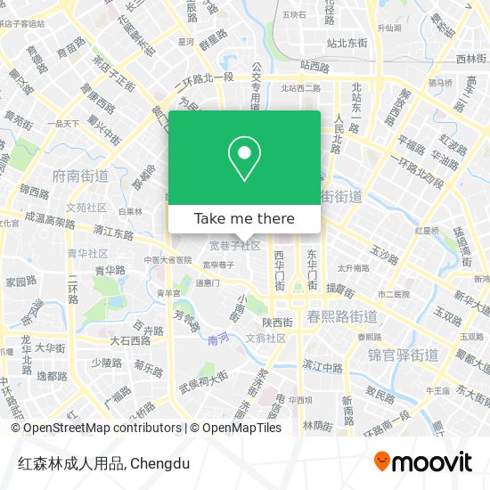 红森林成人用品 map