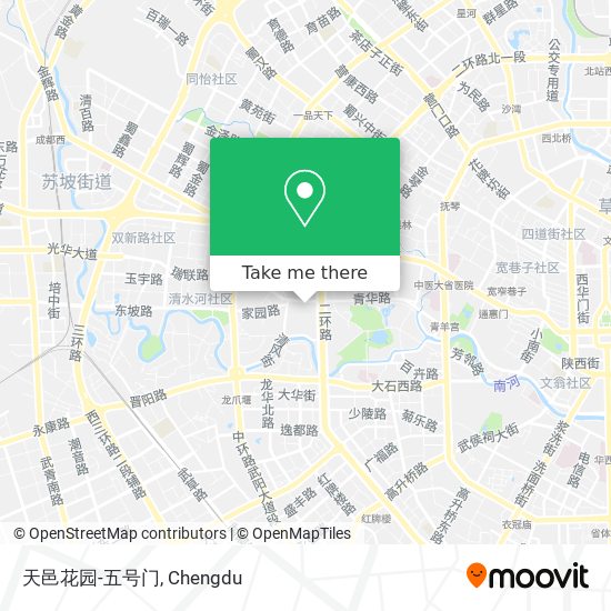 天邑花园-五号门 map