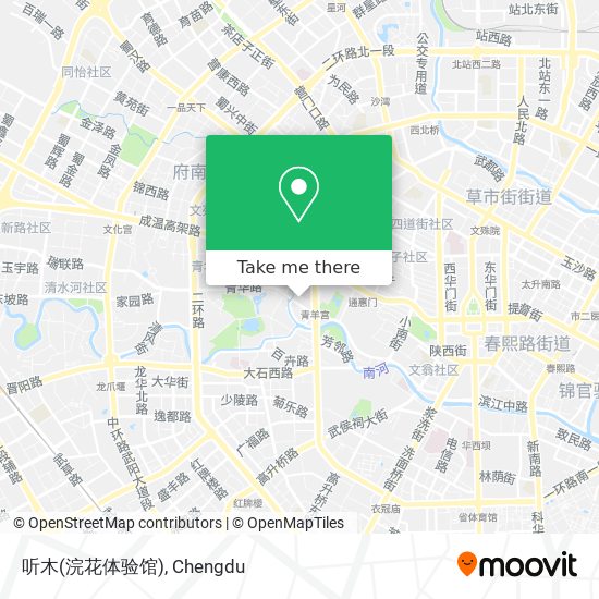 听木(浣花体验馆) map