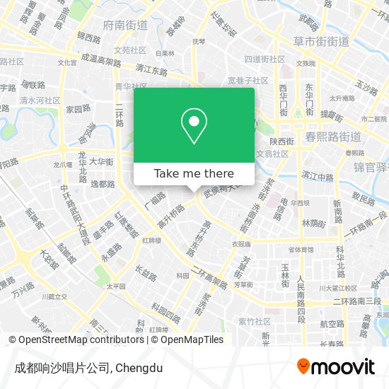 成都响沙唱片公司 map