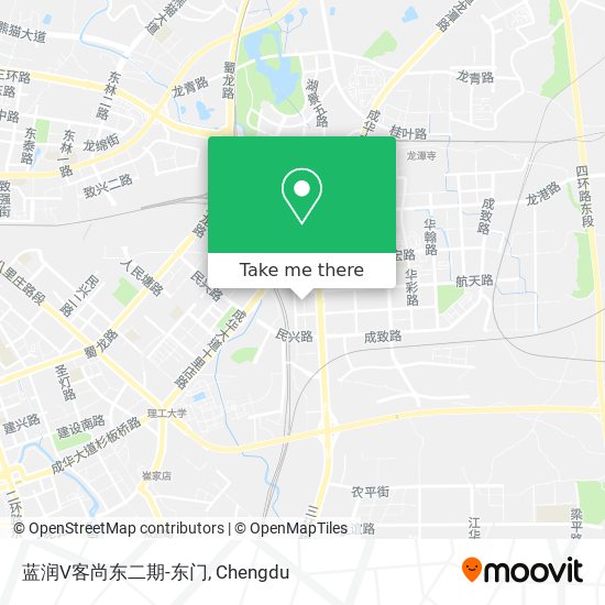 蓝润V客尚东二期-东门 map