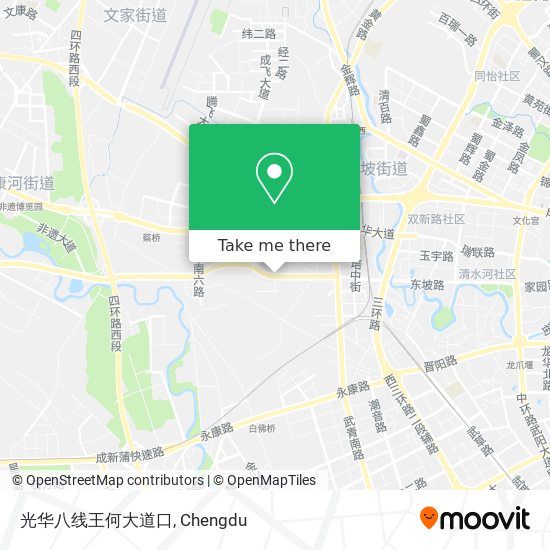 光华八线王何大道口 map