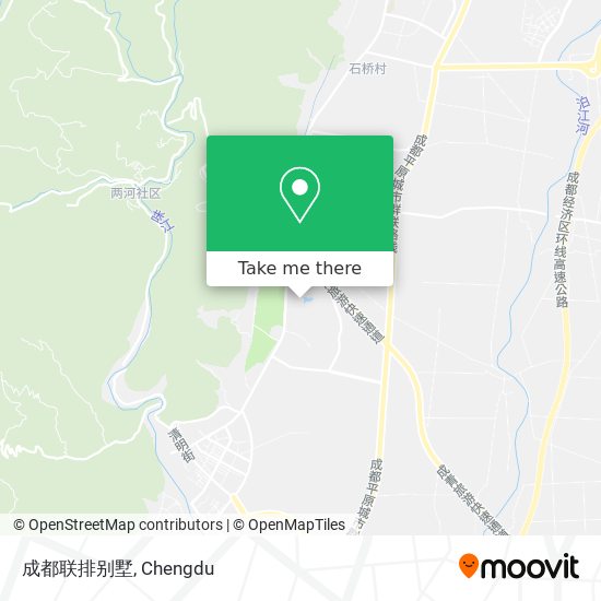 成都联排别墅 map