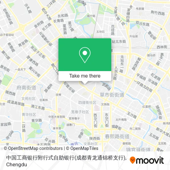 中国工商银行附行式自助银行(成都青龙通锦桥支行) map
