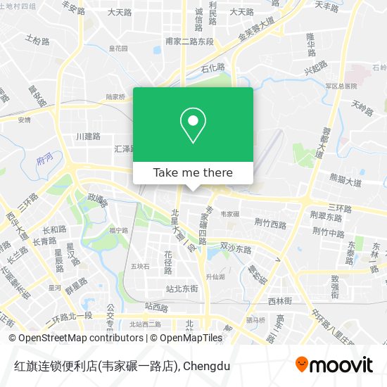 红旗连锁便利店(韦家碾一路店) map