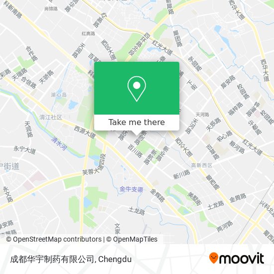 成都华宇制药有限公司 map