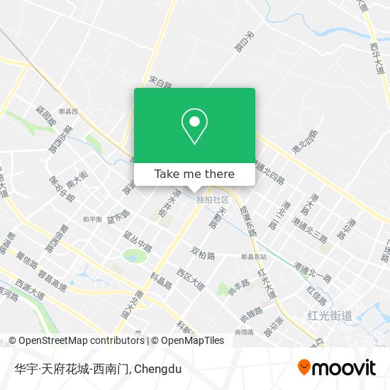 华宇·天府花城-西南门 map