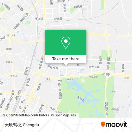 天欣驾校 map