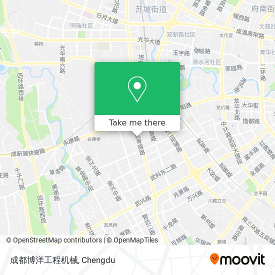 成都博洋工程机械 map