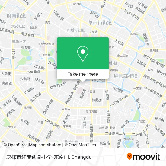 成都市红专西路小学-东南门 map