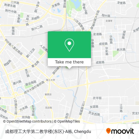成都理工大学第二教学楼(东区)-A栋 map