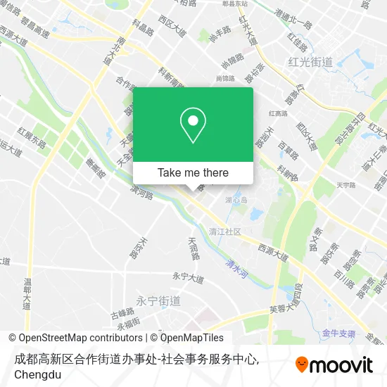 成都高新区合作街道办事处-社会事务服务中心 map