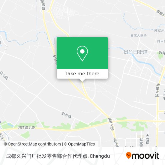 成都久兴门厂批发零售部合作代理点 map