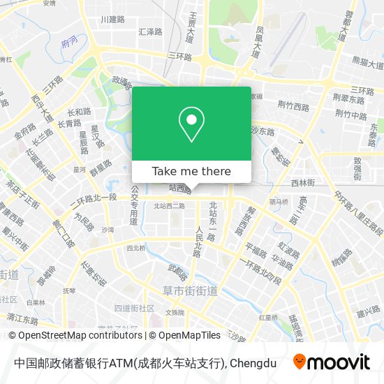 中国邮政储蓄银行ATM(成都火车站支行) map