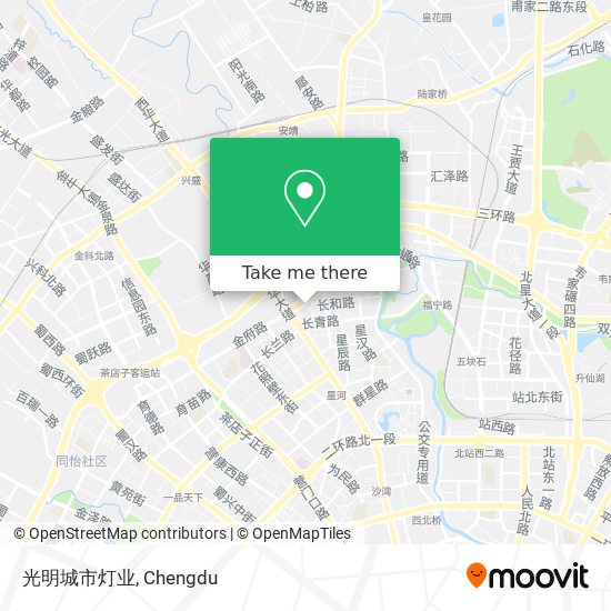 光明城市灯业 map