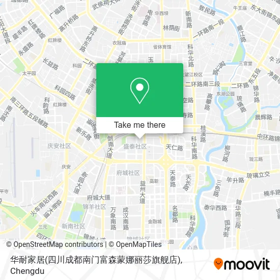 华耐家居(四川成都南门富森蒙娜丽莎旗舰店) map