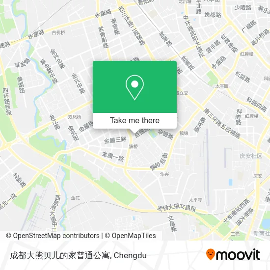 成都大熊贝儿的家普通公寓 map