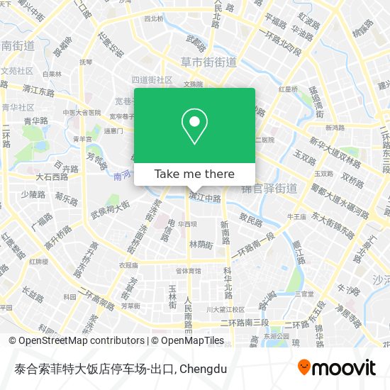 泰合索菲特大饭店停车场-出口 map