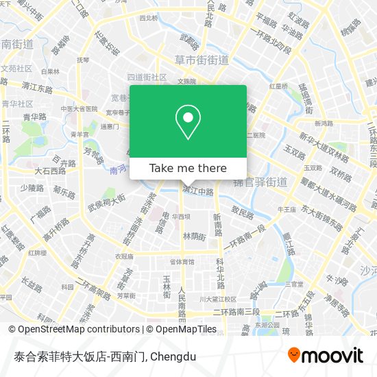 泰合索菲特大饭店-西南门 map