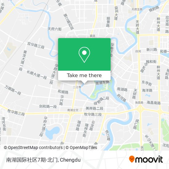 南湖国际社区7期-北门 map
