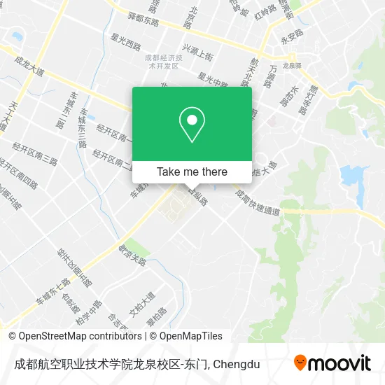 成都航空职业技术学院龙泉校区-东门 map