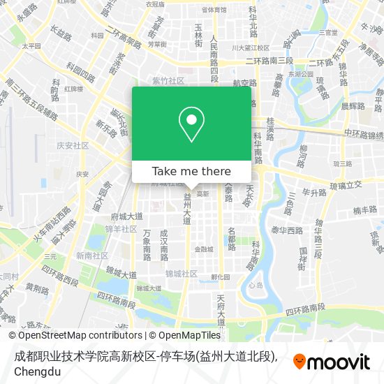 成都职业技术学院高新校区-停车场(益州大道北段) map