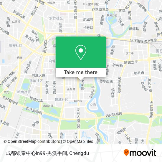 成都银泰中心in99-男洗手间 map