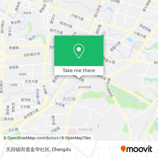 天回镇街道金华社区 map