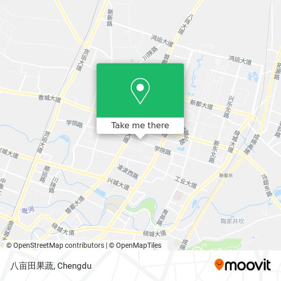 八亩田果蔬 map