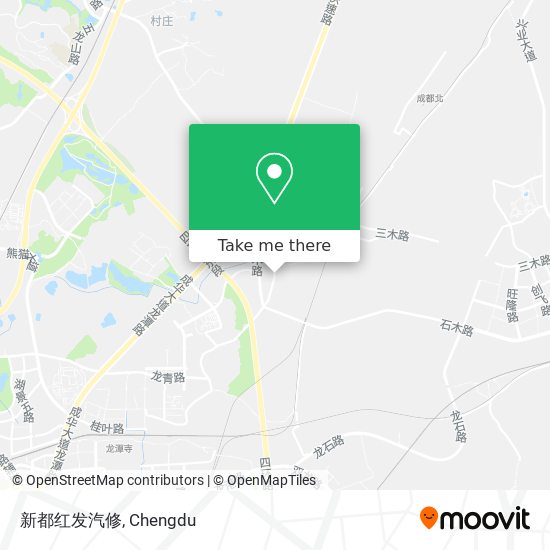 新都红发汽修 map