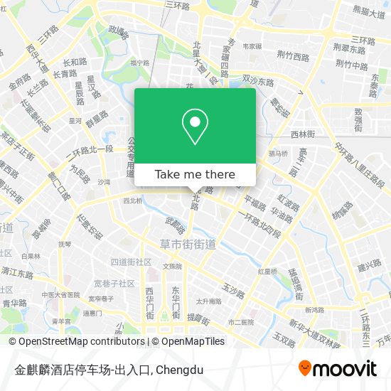 金麒麟酒店停车场-出入口 map