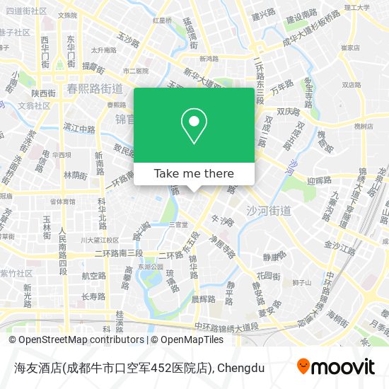 海友酒店(成都牛市口空军452医院店) map